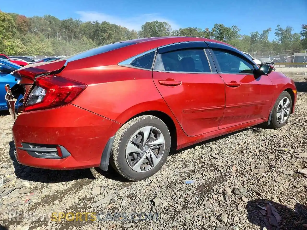 3 fotografías del automóvil dañado 2HGFC2F68MH514142 HONDA CIVIC 2021