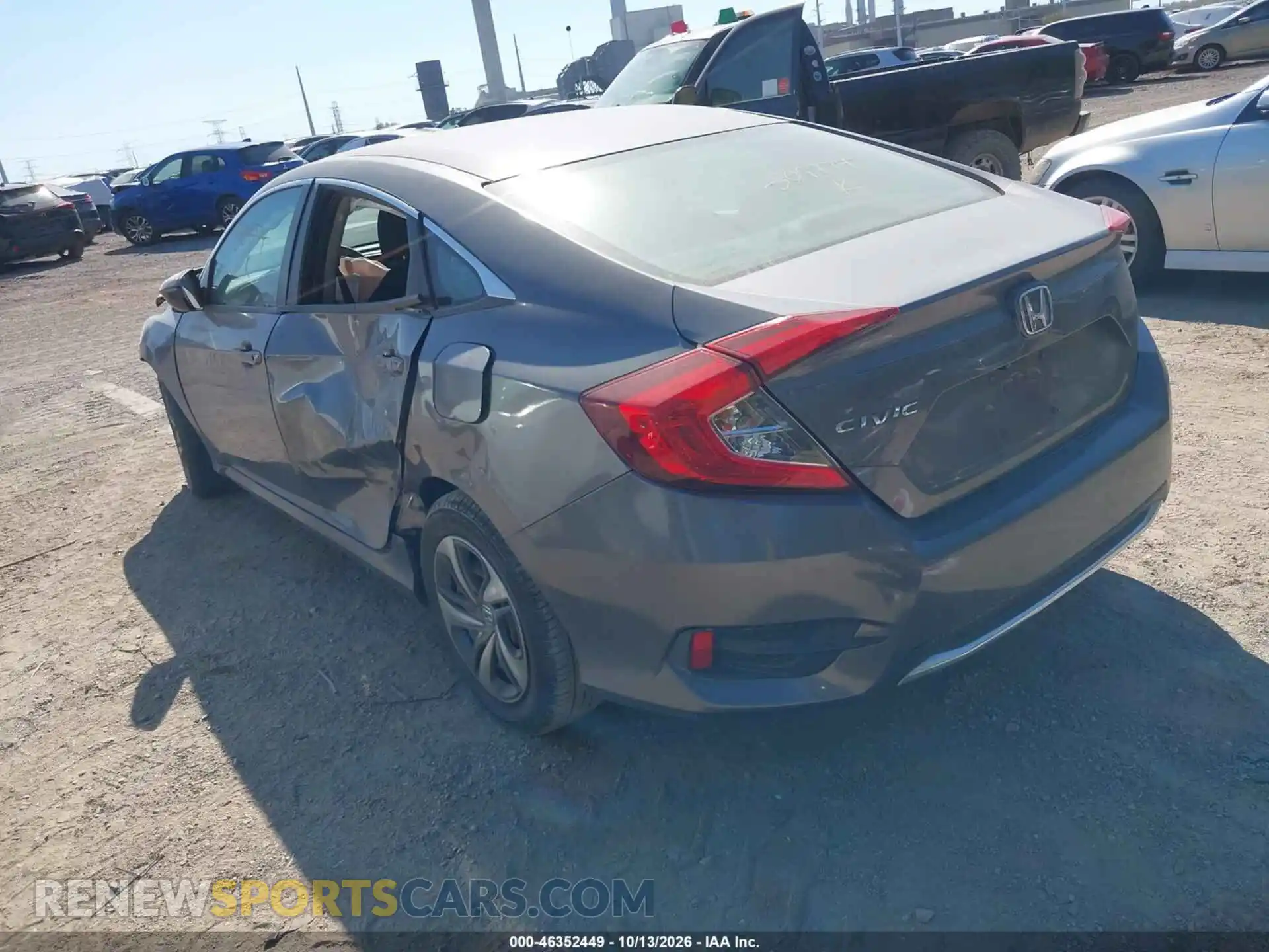 3 fotografías del automóvil dañado 2HGFC2F69MH509774 HONDA CIVIC 2021