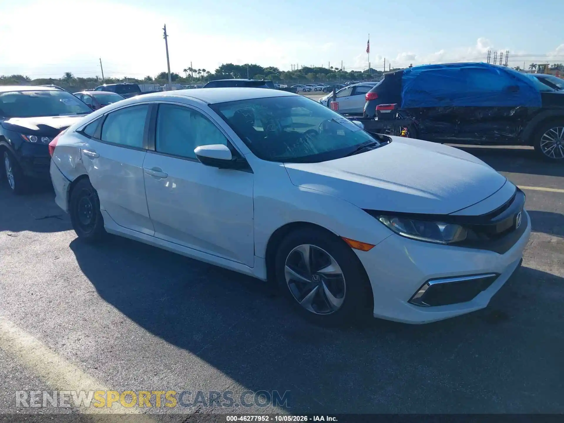 1 Photograph of a damaged car 2HGFC2F69MH520581 HONDA CIVIC 2021