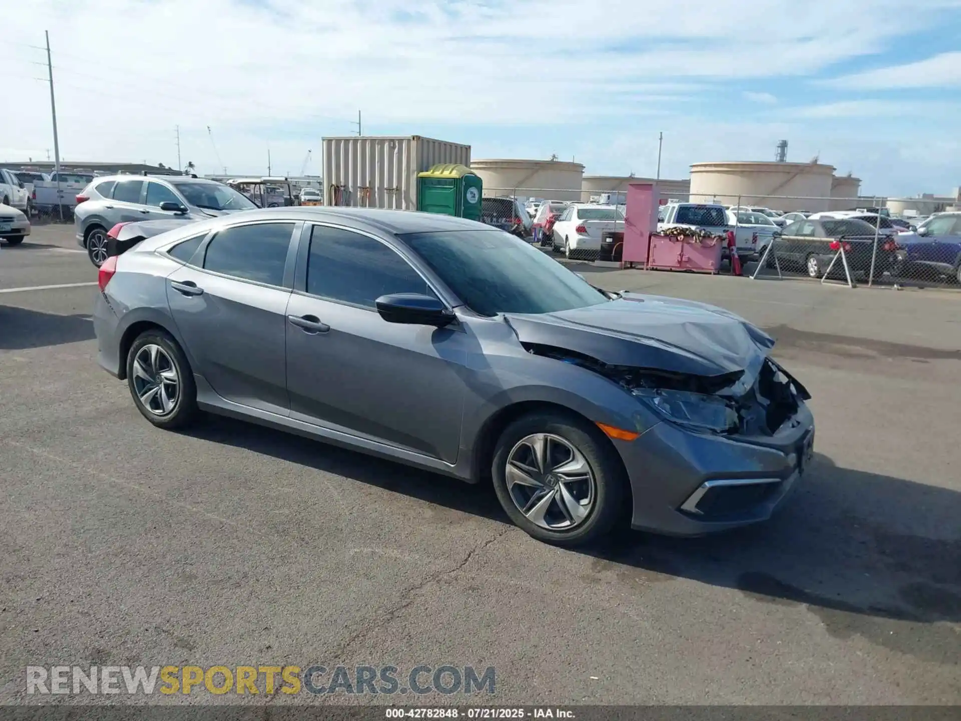 1 Photograph of a damaged car 2HGFC2F69MH545061 HONDA CIVIC 2021