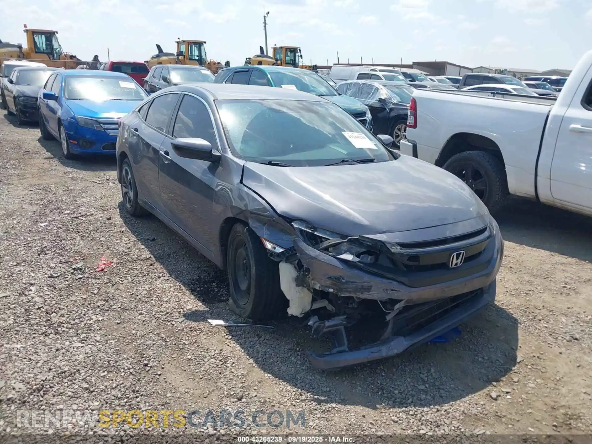 1 Photograph of a damaged car 2HGFC2F6XMH545666 HONDA CIVIC 2021