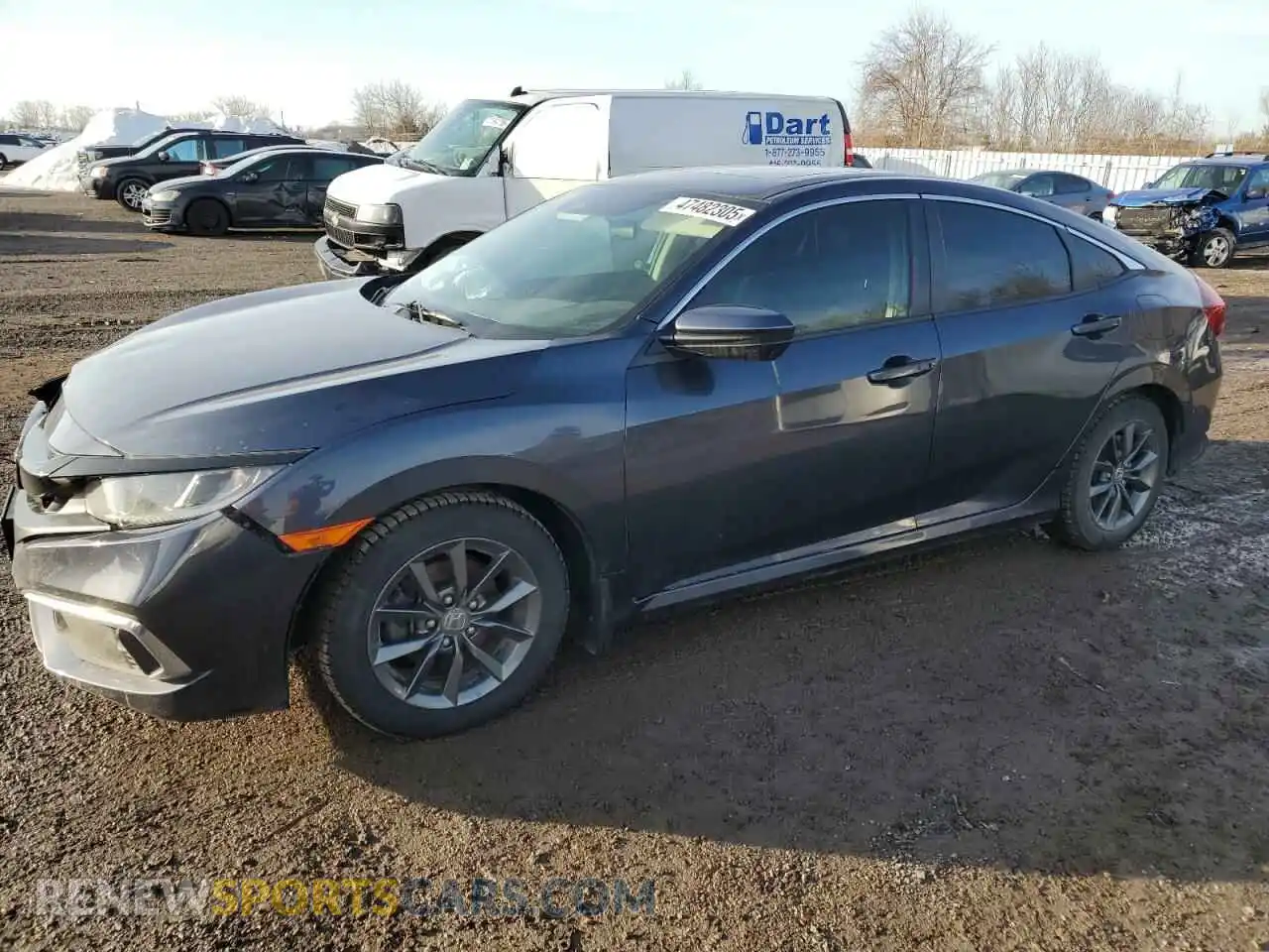 1 Photograph of a damaged car 2HGFC2F75MH004114 HONDA CIVIC 2021