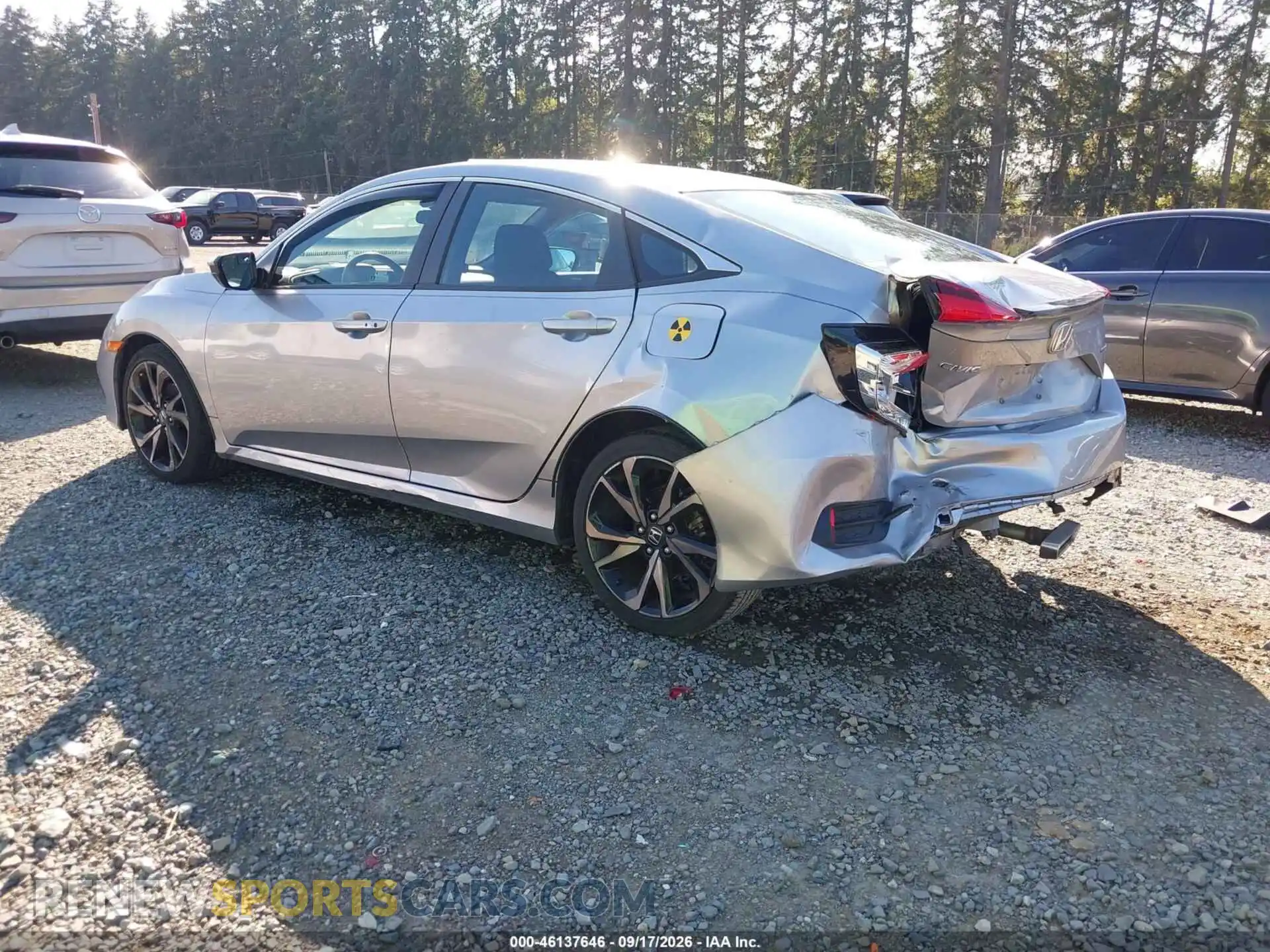 3 Photograph of a damaged car 2HGFC2F80MH505954 HONDA CIVIC 2021