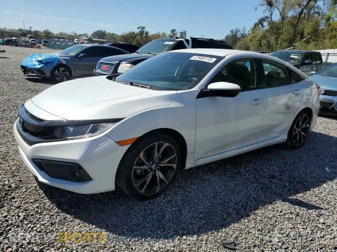 1 Photograph of a damaged car 2HGFC2F80MH507915 HONDA CIVIC 2021