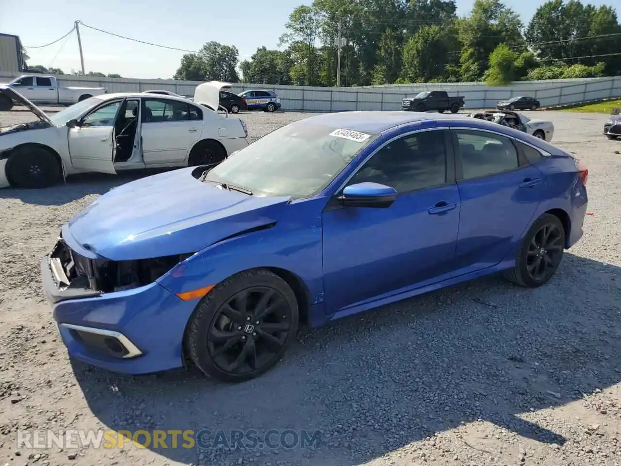 1 Photograph of a damaged car 2HGFC2F80MH526044 HONDA CIVIC 2021