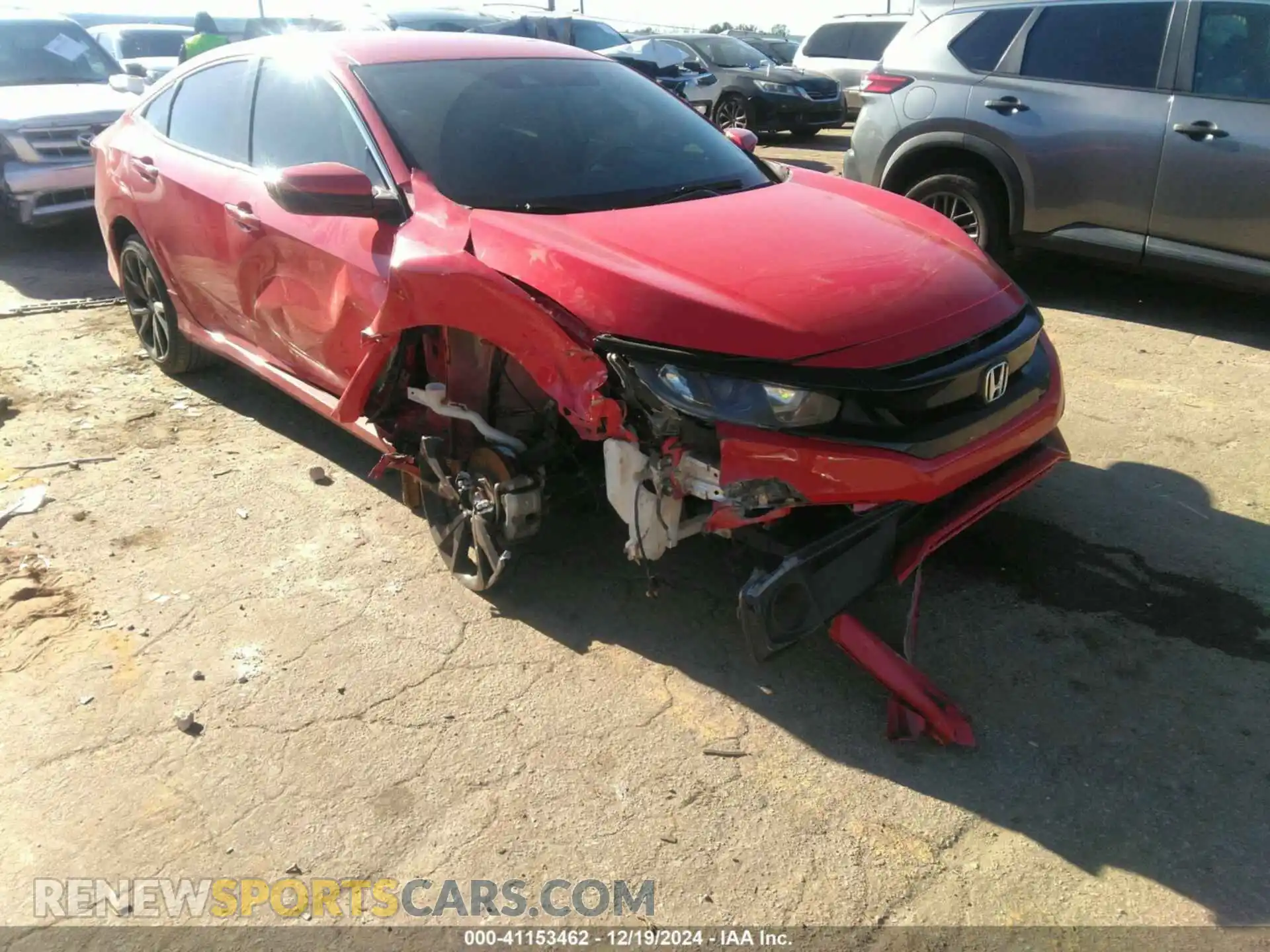 1 Photograph of a damaged car 2HGFC2F80MH537660 HONDA CIVIC 2021