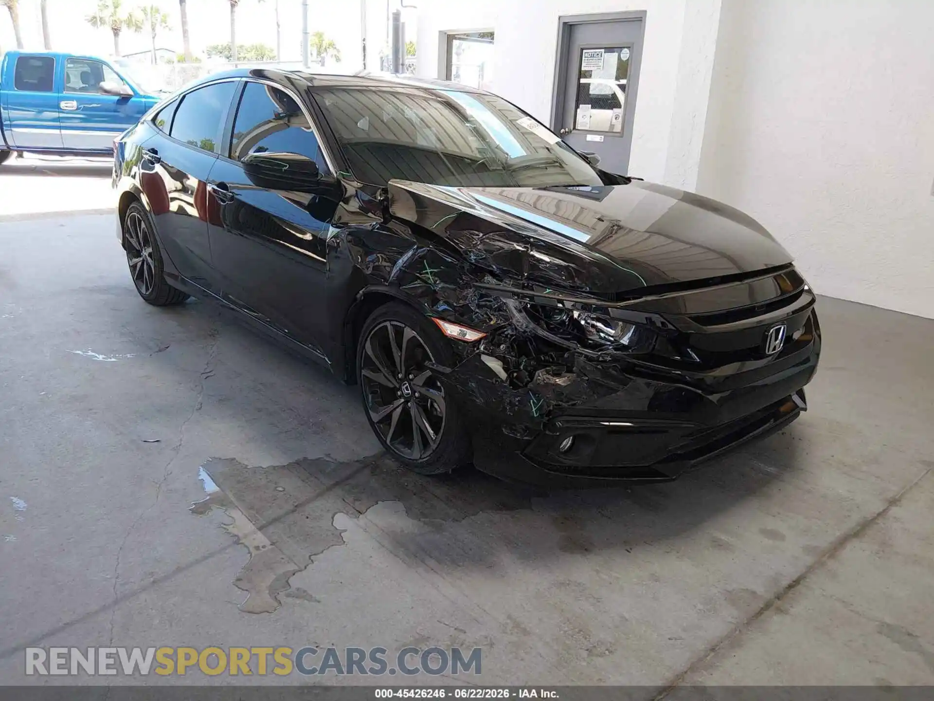 1 Photograph of a damaged car 2HGFC2F80MH555866 HONDA CIVIC 2021
