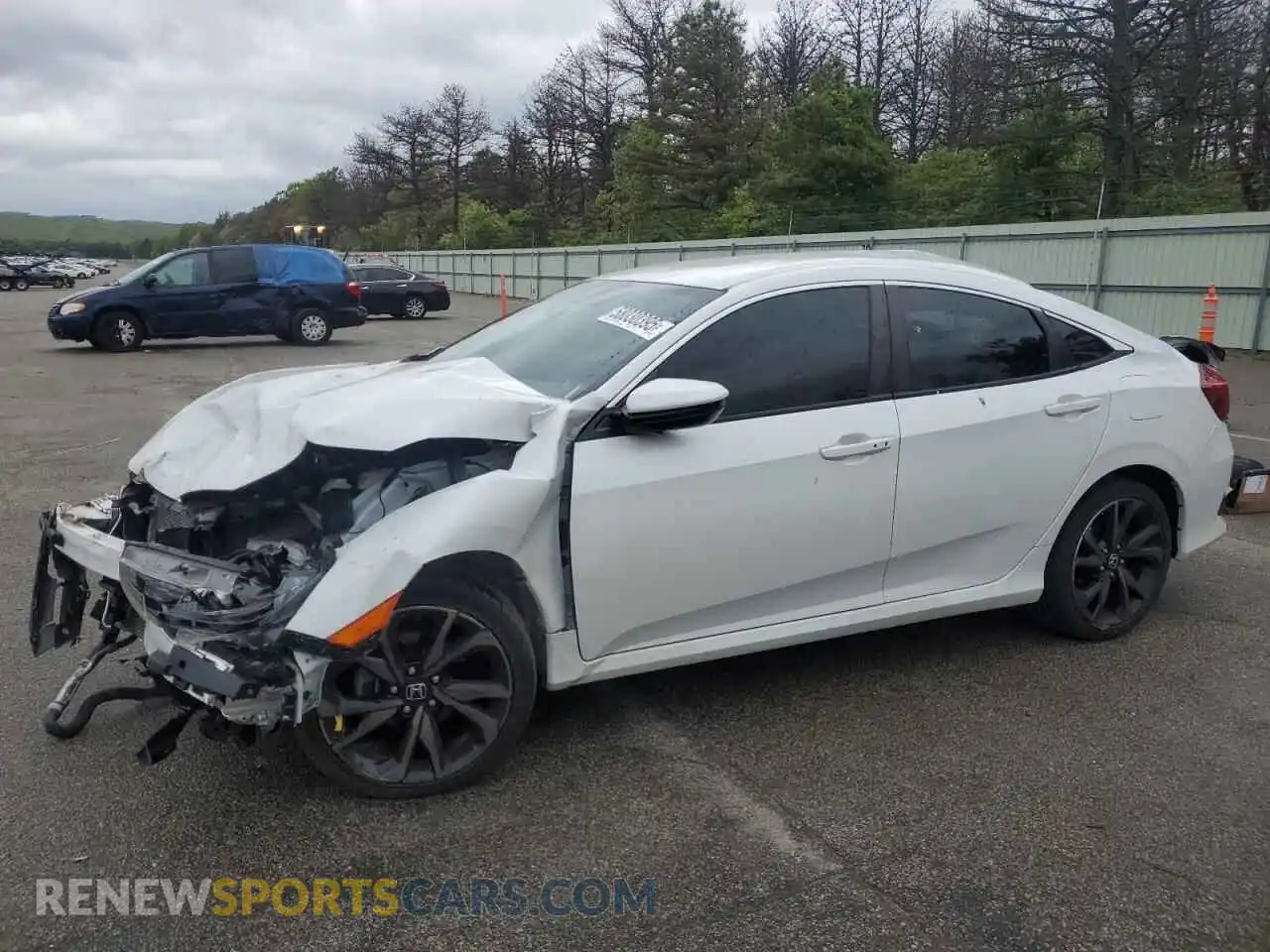 1 Photograph of a damaged car 2HGFC2F80MH560100 HONDA CIVIC 2021