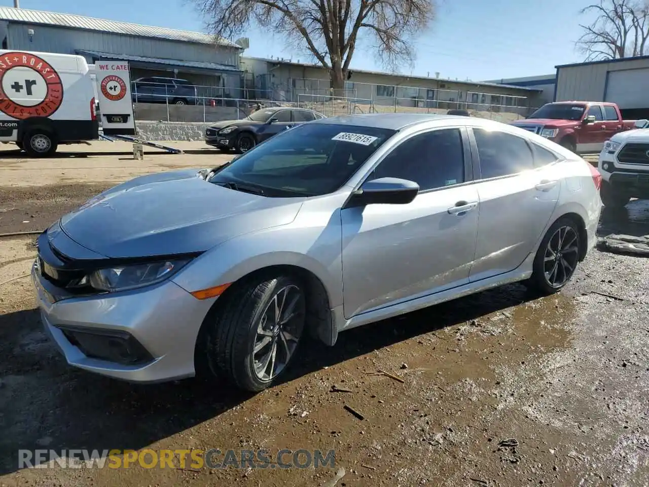 1 Photograph of a damaged car 2HGFC2F81MH500424 HONDA CIVIC 2021