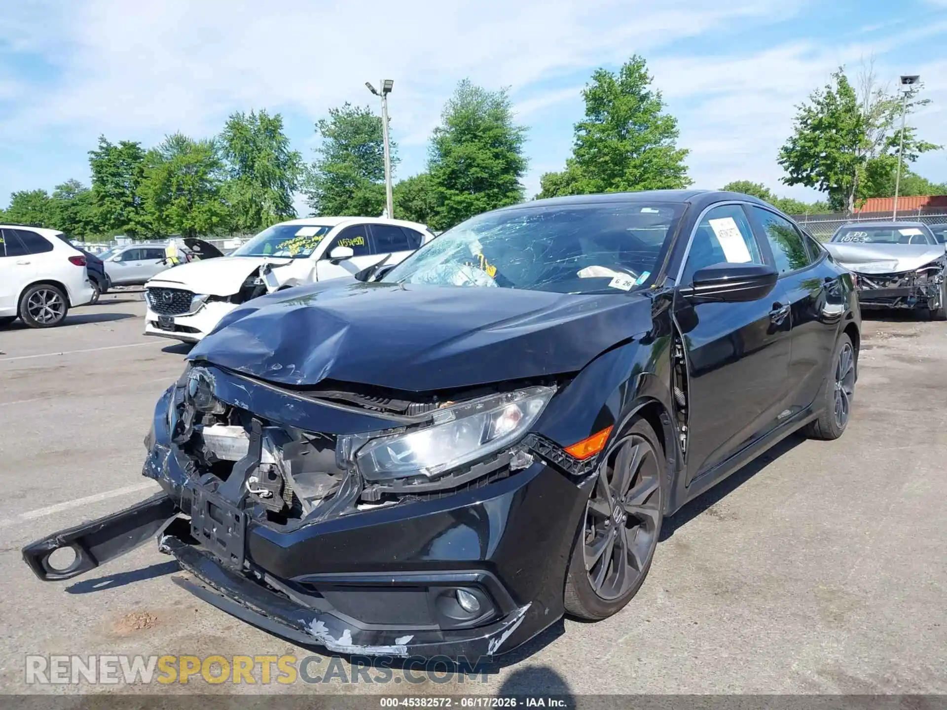 2 fotografías del automóvil dañado 2HGFC2F81MH501475 HONDA CIVIC 2021