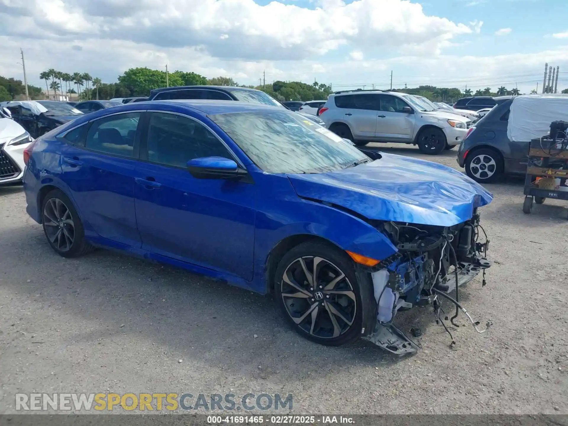 1 Photograph of a damaged car 2HGFC2F81MH516378 HONDA CIVIC 2021