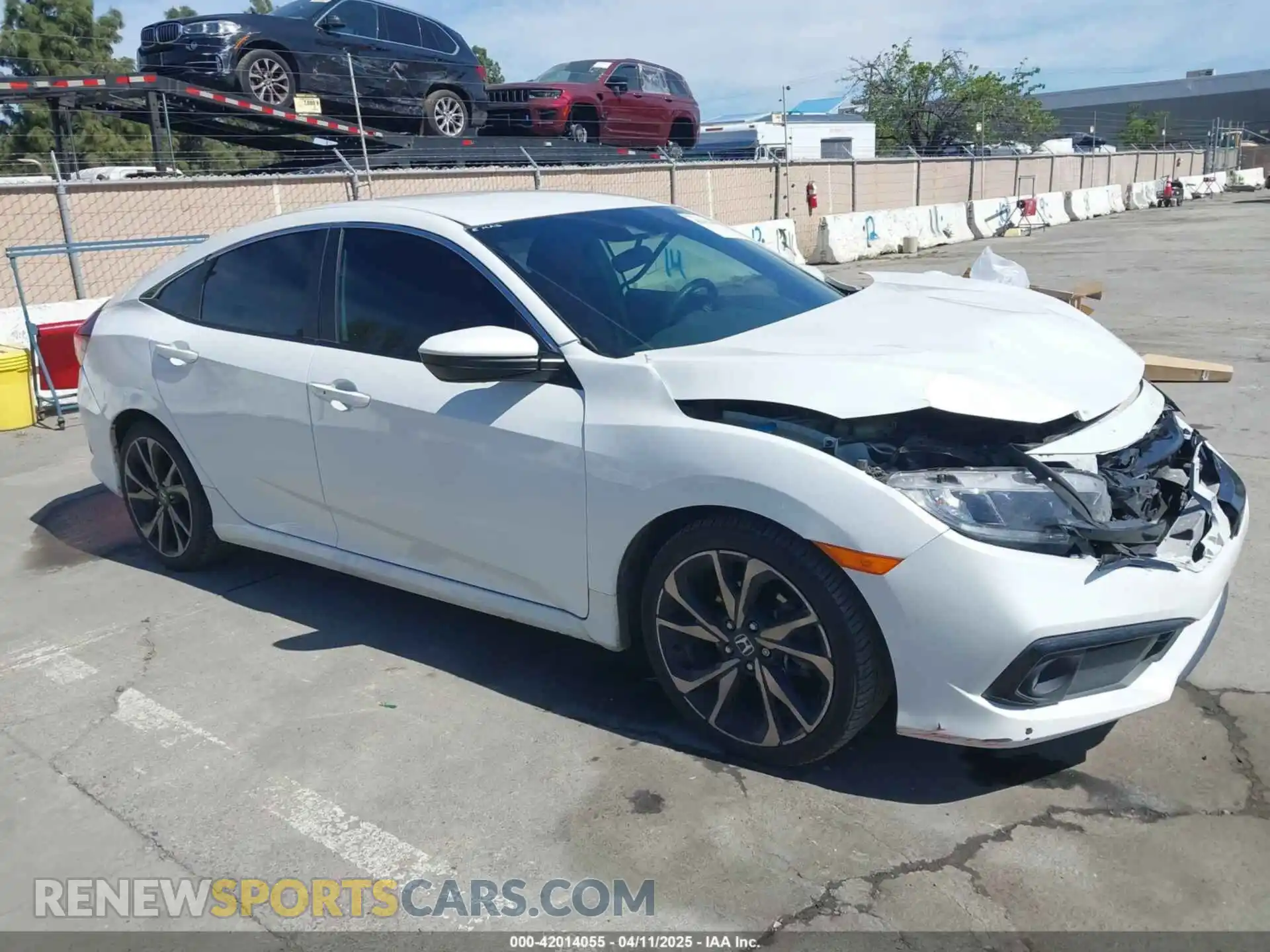1 Photograph of a damaged car 2HGFC2F81MH530958 HONDA CIVIC 2021
