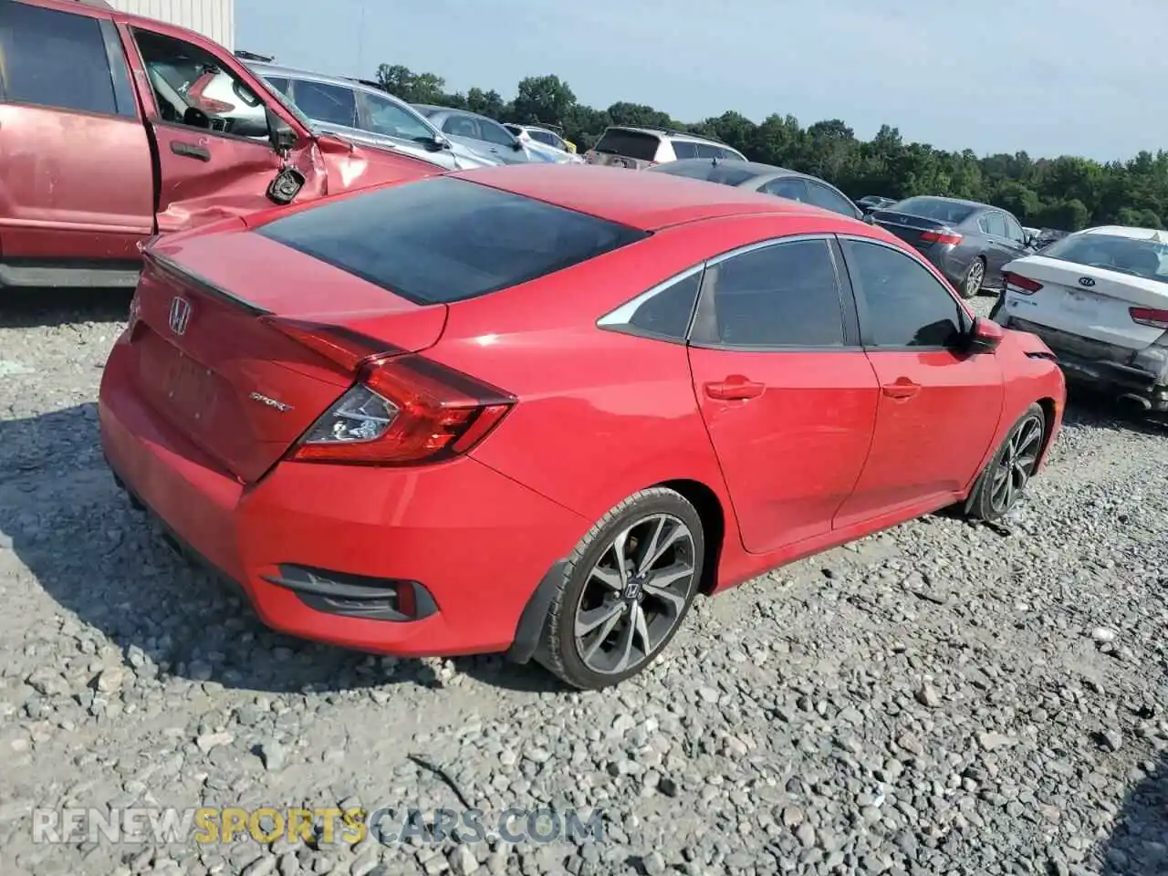 3 Photograph of a damaged car 2HGFC2F81MH537084 HONDA CIVIC 2021