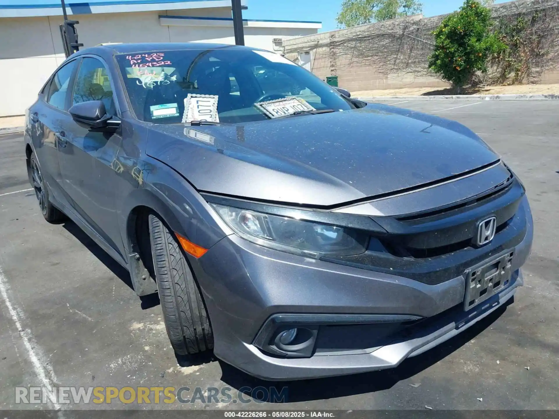 1 Photograph of a damaged car 2HGFC2F81MH550580 HONDA CIVIC 2021
