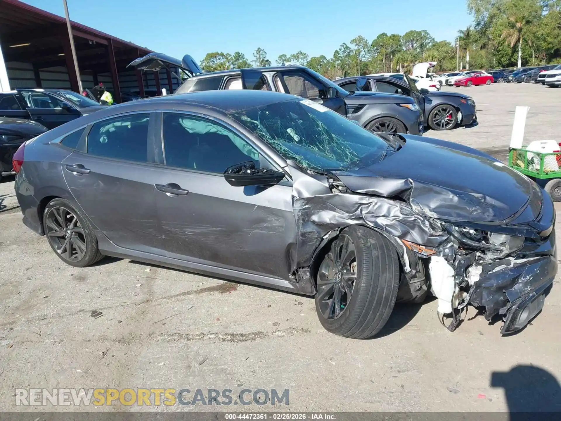 1 Photograph of a damaged car 2HGFC2F81MH555570 HONDA CIVIC 2021