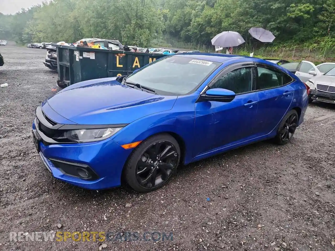 1 Photograph of a damaged car 2HGFC2F82MH500707 HONDA CIVIC 2021