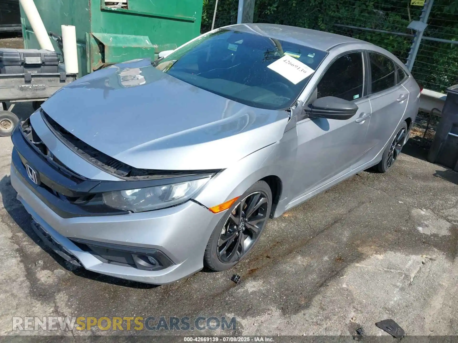 2 Photograph of a damaged car 2HGFC2F82MH531455 HONDA CIVIC 2021