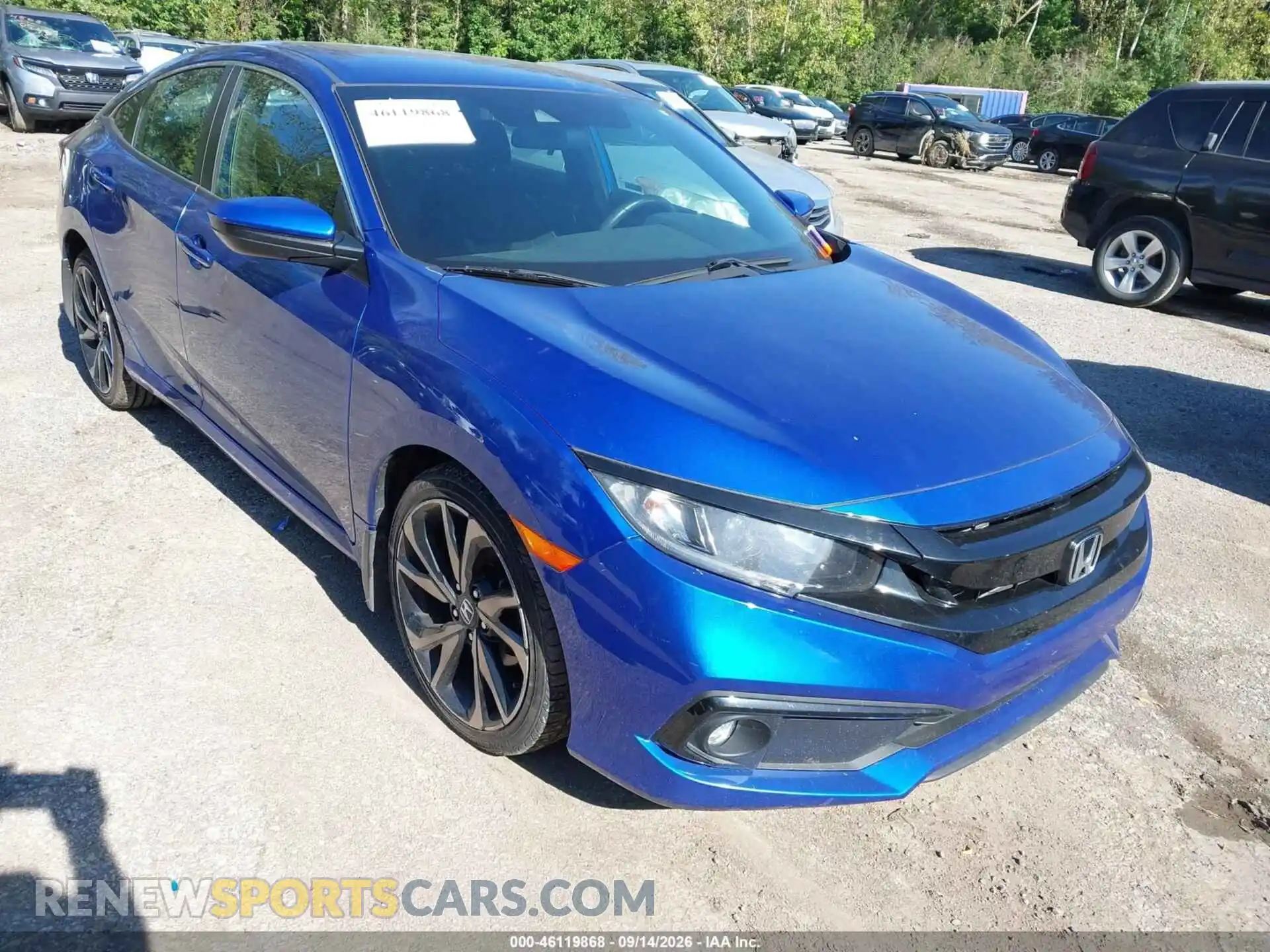 1 Photograph of a damaged car 2HGFC2F83MH518617 HONDA CIVIC 2021