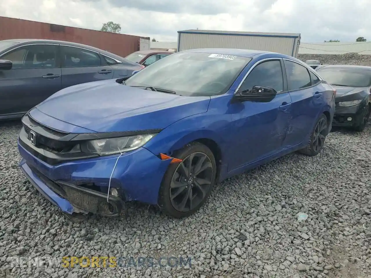 1 Photograph of a damaged car 2HGFC2F83MH539810 HONDA CIVIC 2021