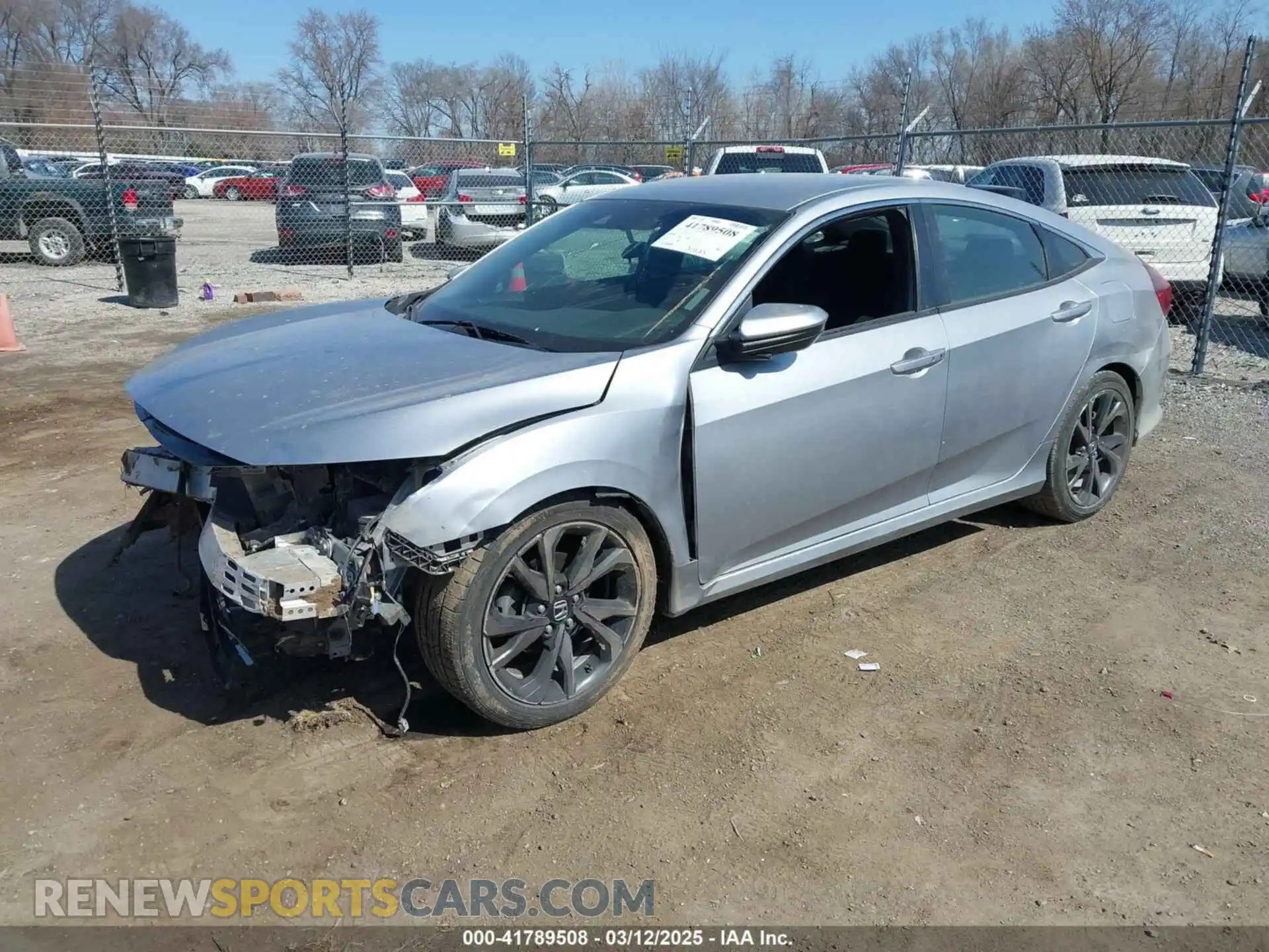 2 fotografías del automóvil dañado 2HGFC2F83MH540939 HONDA CIVIC 2021