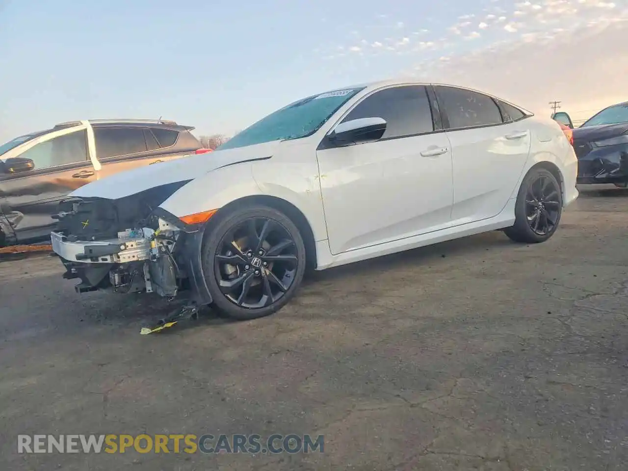 1 Photograph of a damaged car 2HGFC2F83MH541735 HONDA CIVIC 2021