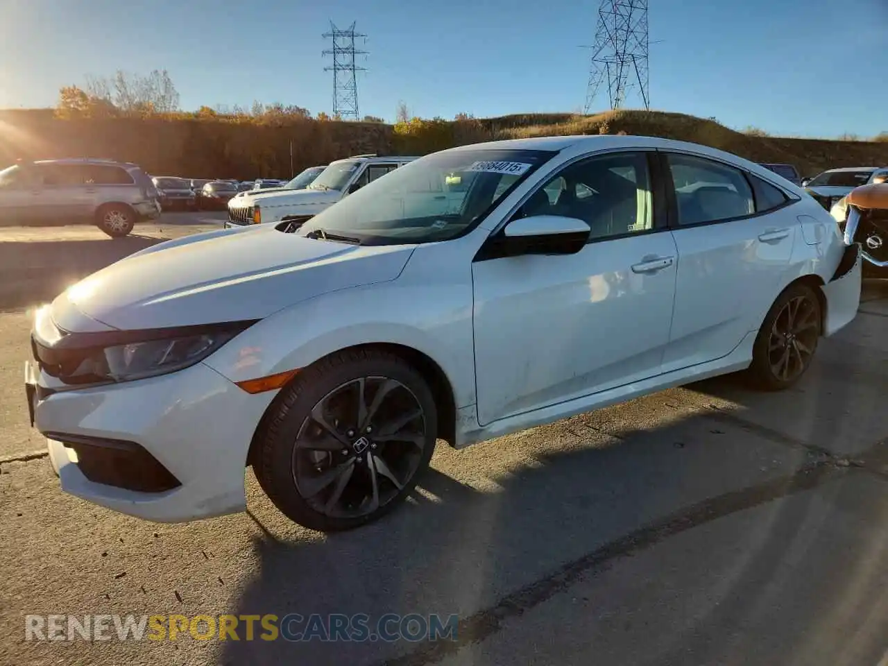 1 Photograph of a damaged car 2HGFC2F83MH545851 HONDA CIVIC 2021