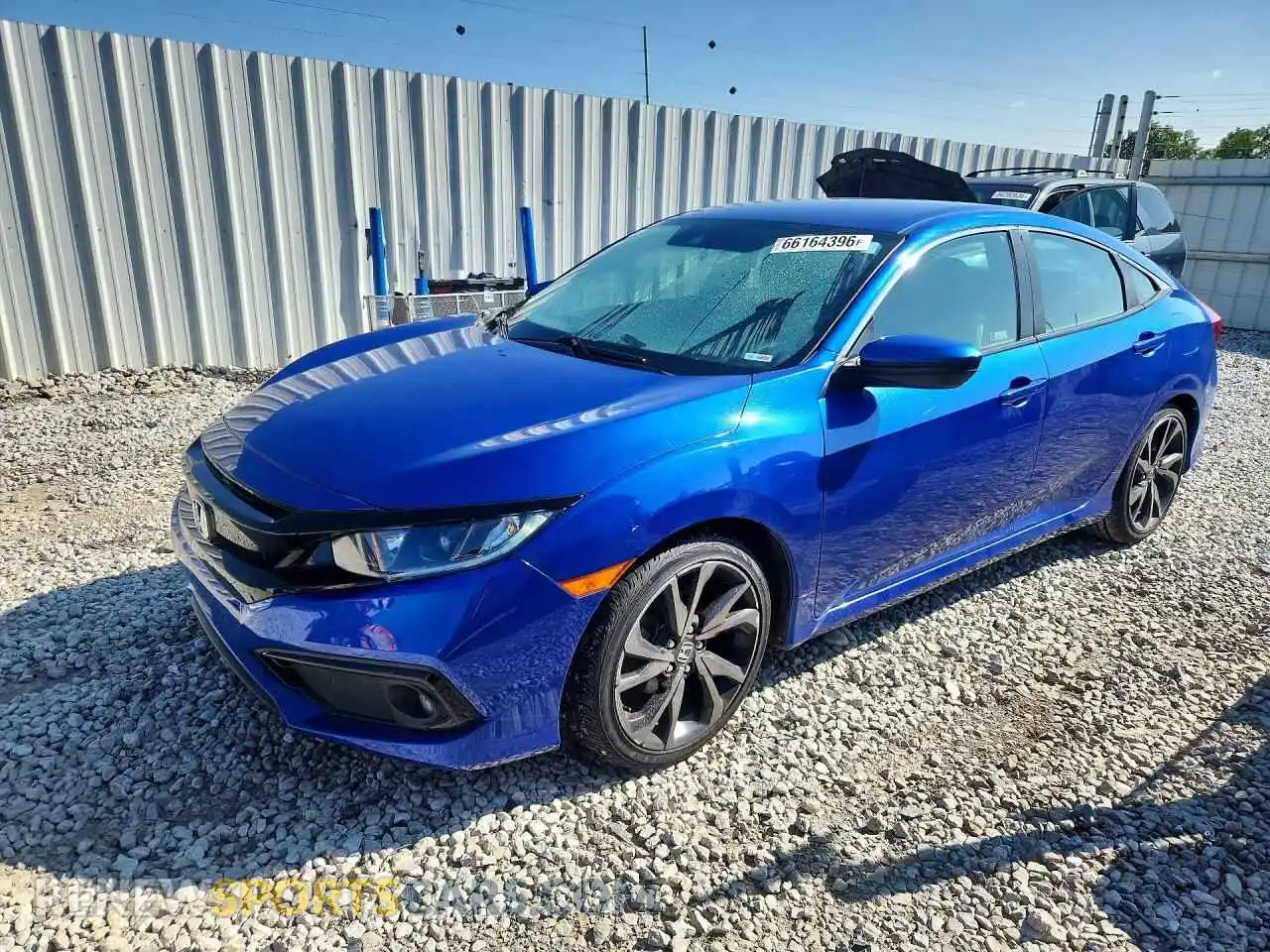 1 Photograph of a damaged car 2HGFC2F83MH554615 HONDA CIVIC 2021