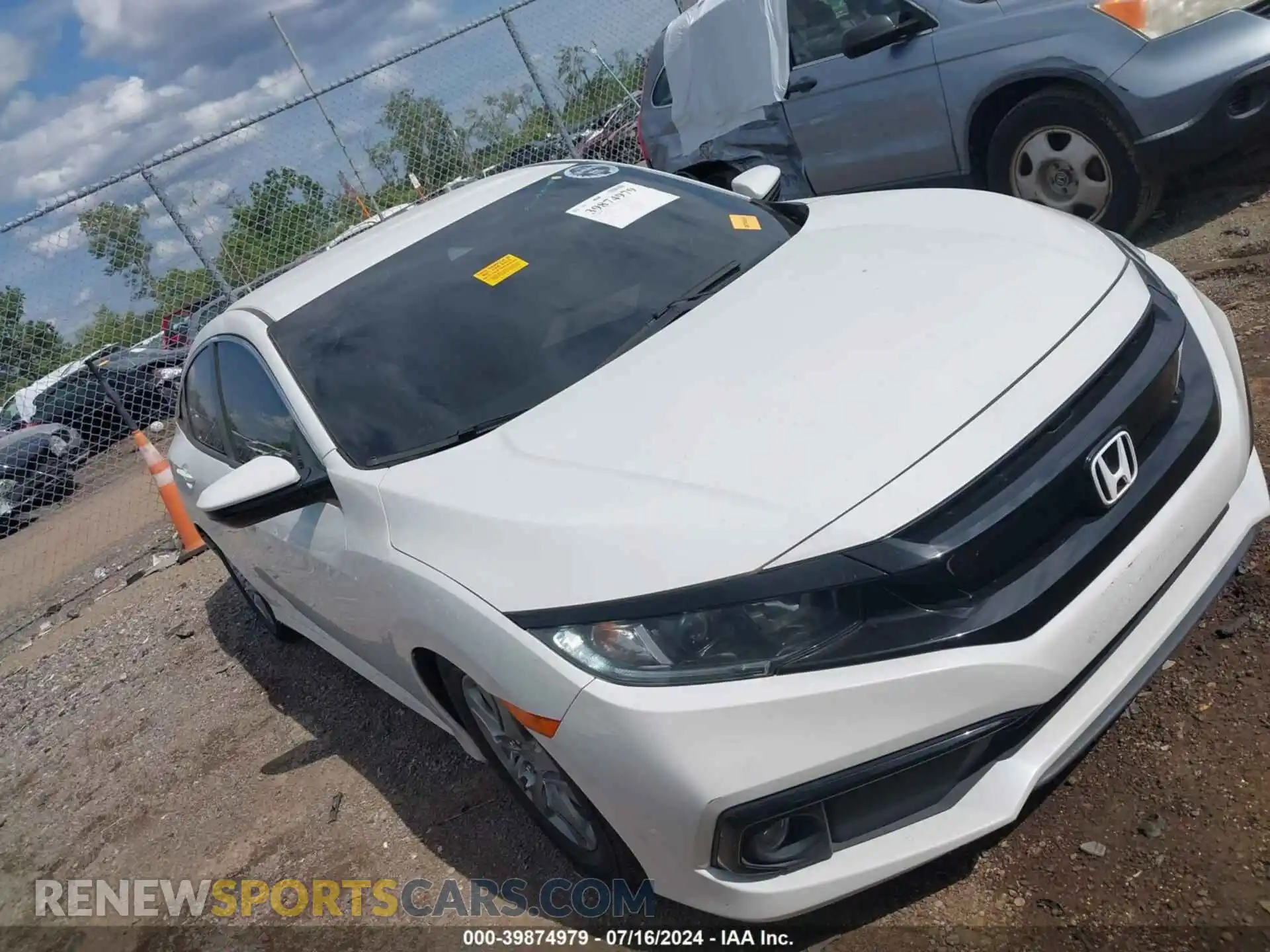 1 Photograph of a damaged car 2HGFC2F83MH556882 HONDA CIVIC 2021
