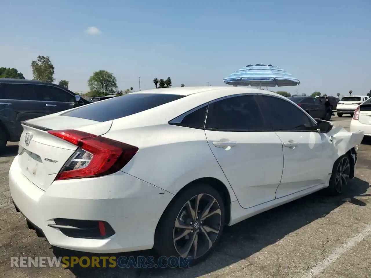 3 fotografías del automóvil dañado 2HGFC2F83MH557739 HONDA CIVIC 2021