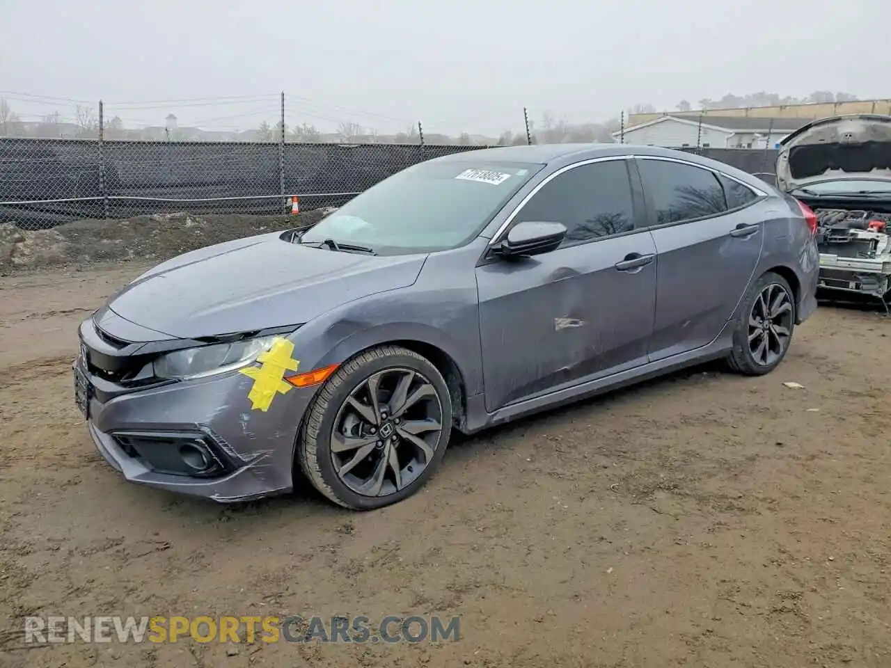 1 Photograph of a damaged car 2HGFC2F84MH500823 HONDA CIVIC 2021