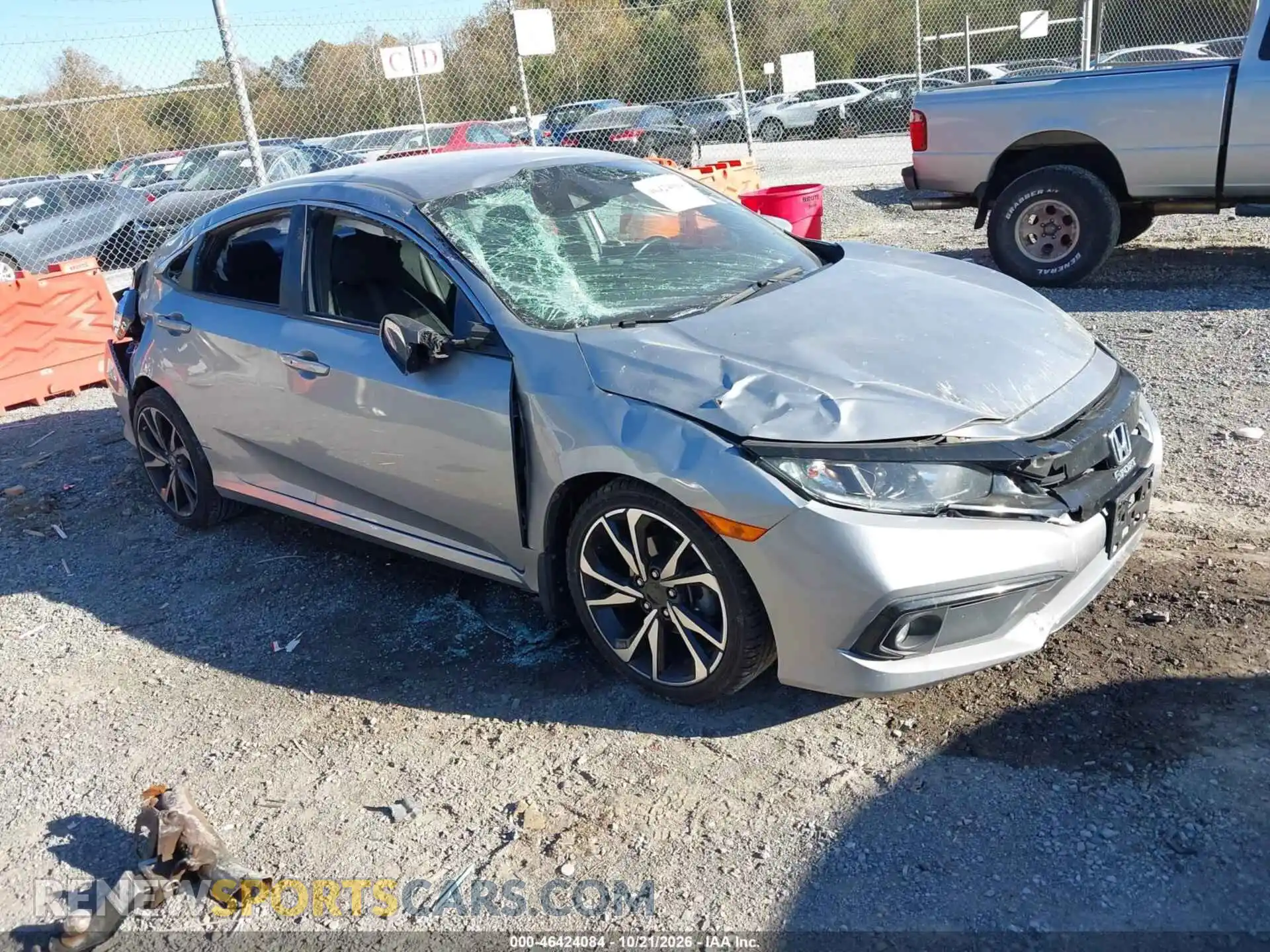 1 Photograph of a damaged car 2HGFC2F84MH521106 HONDA CIVIC 2021