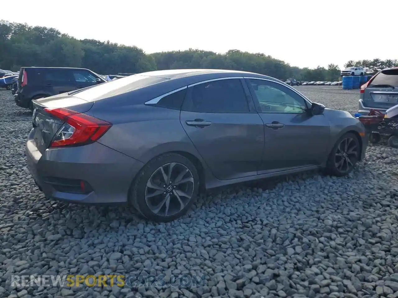 3 fotografías del automóvil dañado 2HGFC2F84MH521865 HONDA CIVIC 2021