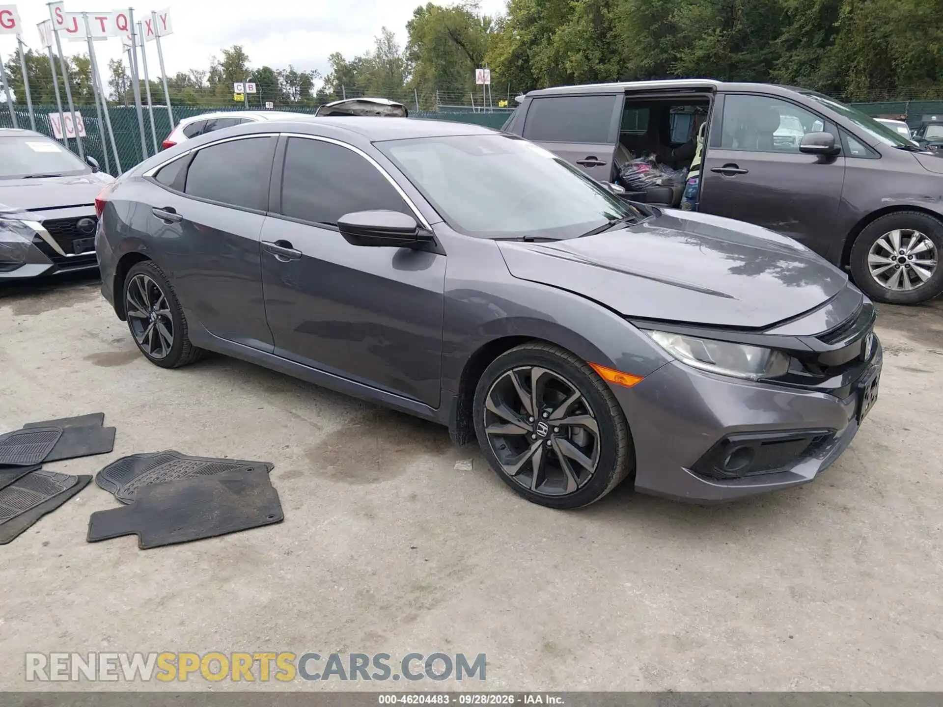 1 Photograph of a damaged car 2HGFC2F84MH531652 HONDA CIVIC 2021