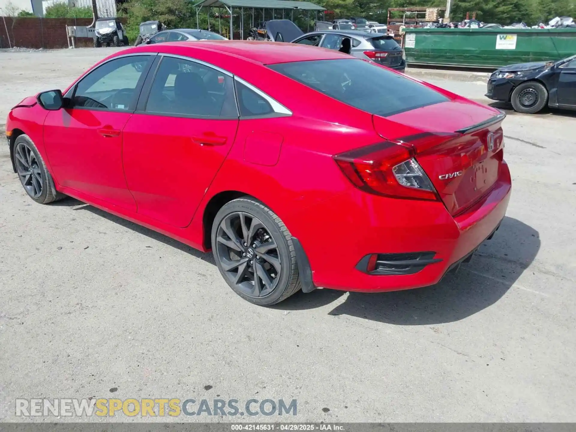 3 Photograph of a damaged car 2HGFC2F84MH536320 HONDA CIVIC 2021