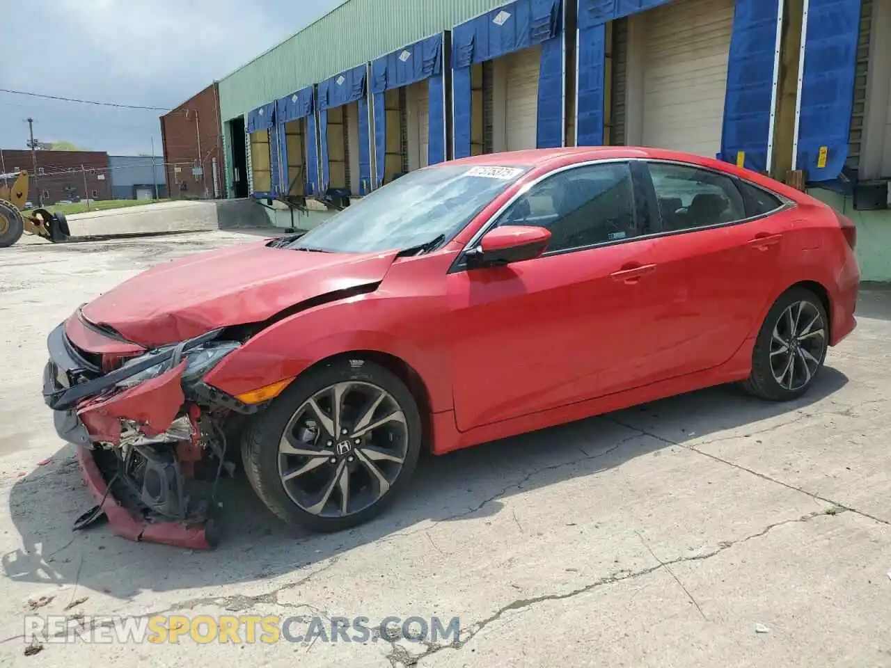 1 Photograph of a damaged car 2HGFC2F84MH539833 HONDA CIVIC 2021