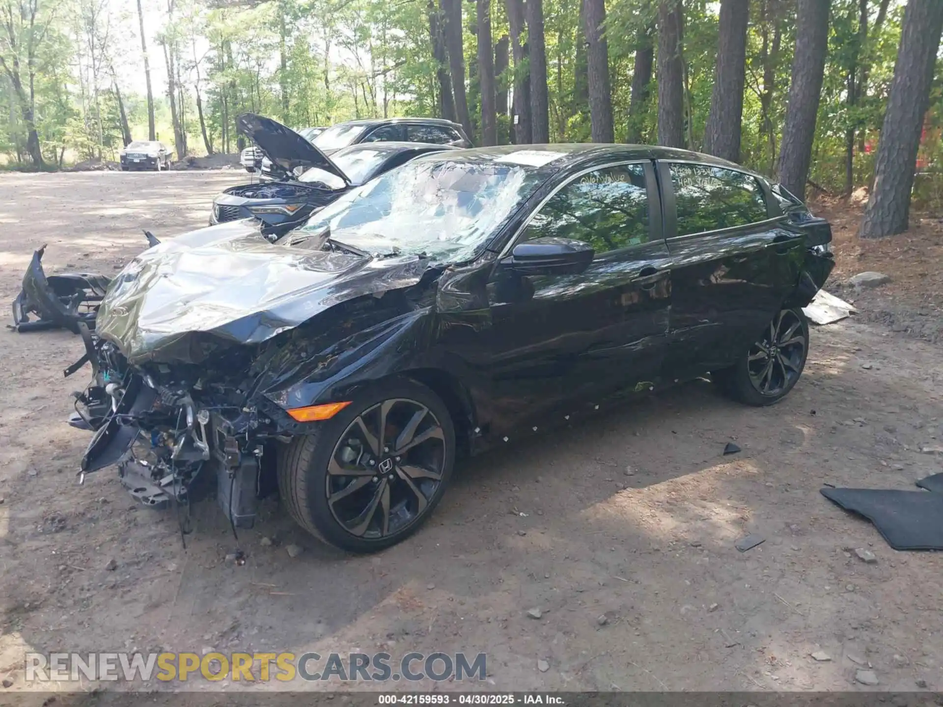 2 fotografías del automóvil dañado 2HGFC2F85MH509403 HONDA CIVIC 2021