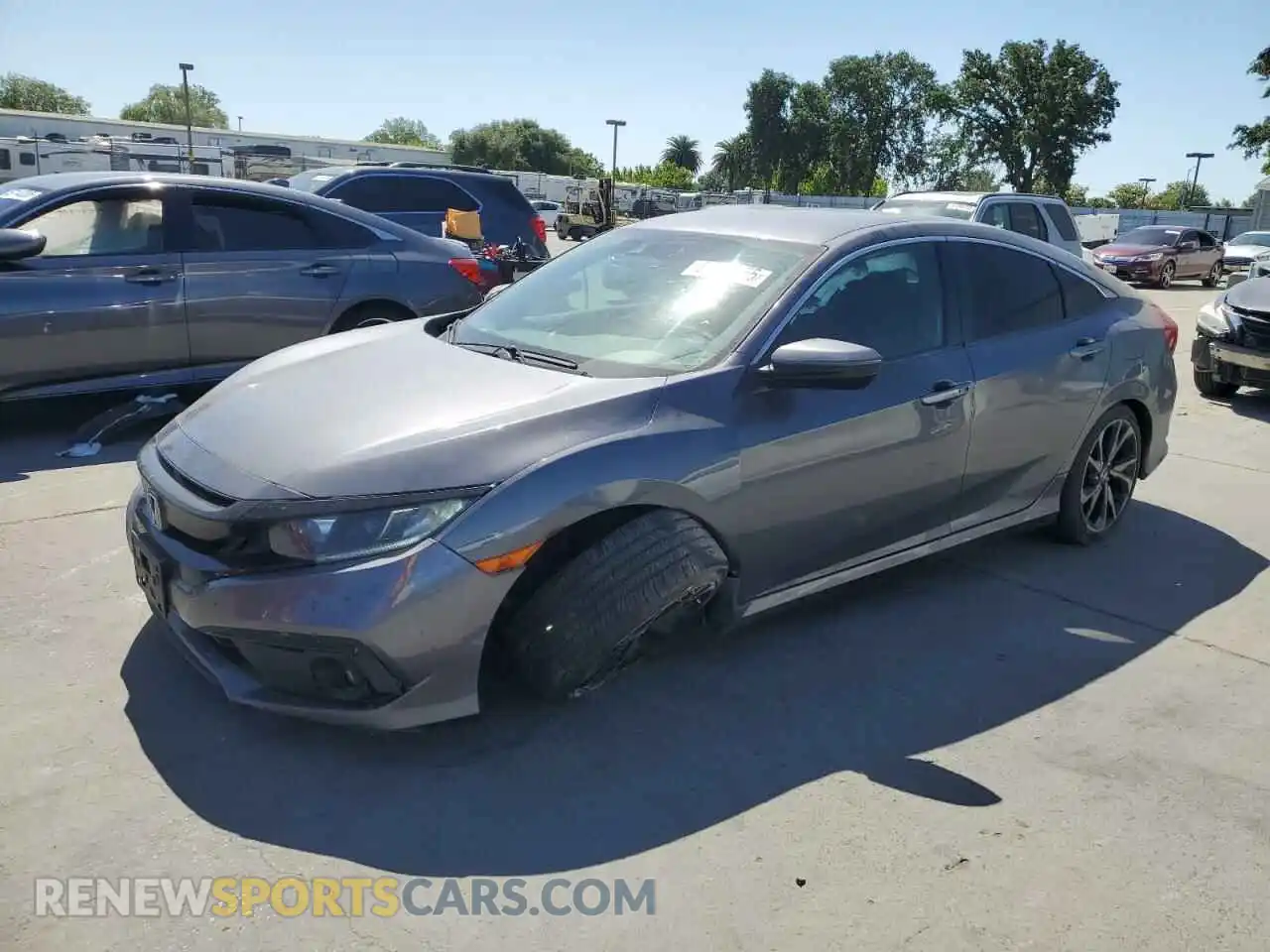 1 Photograph of a damaged car 2HGFC2F85MH521759 HONDA CIVIC 2021