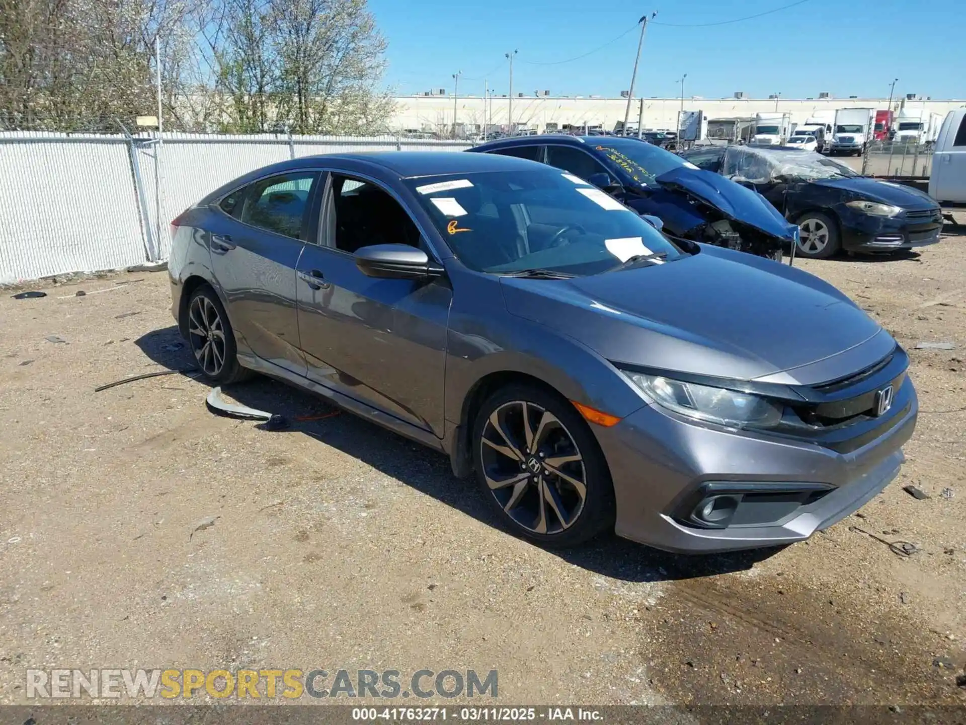 1 Photograph of a damaged car 2HGFC2F85MH523690 HONDA CIVIC 2021