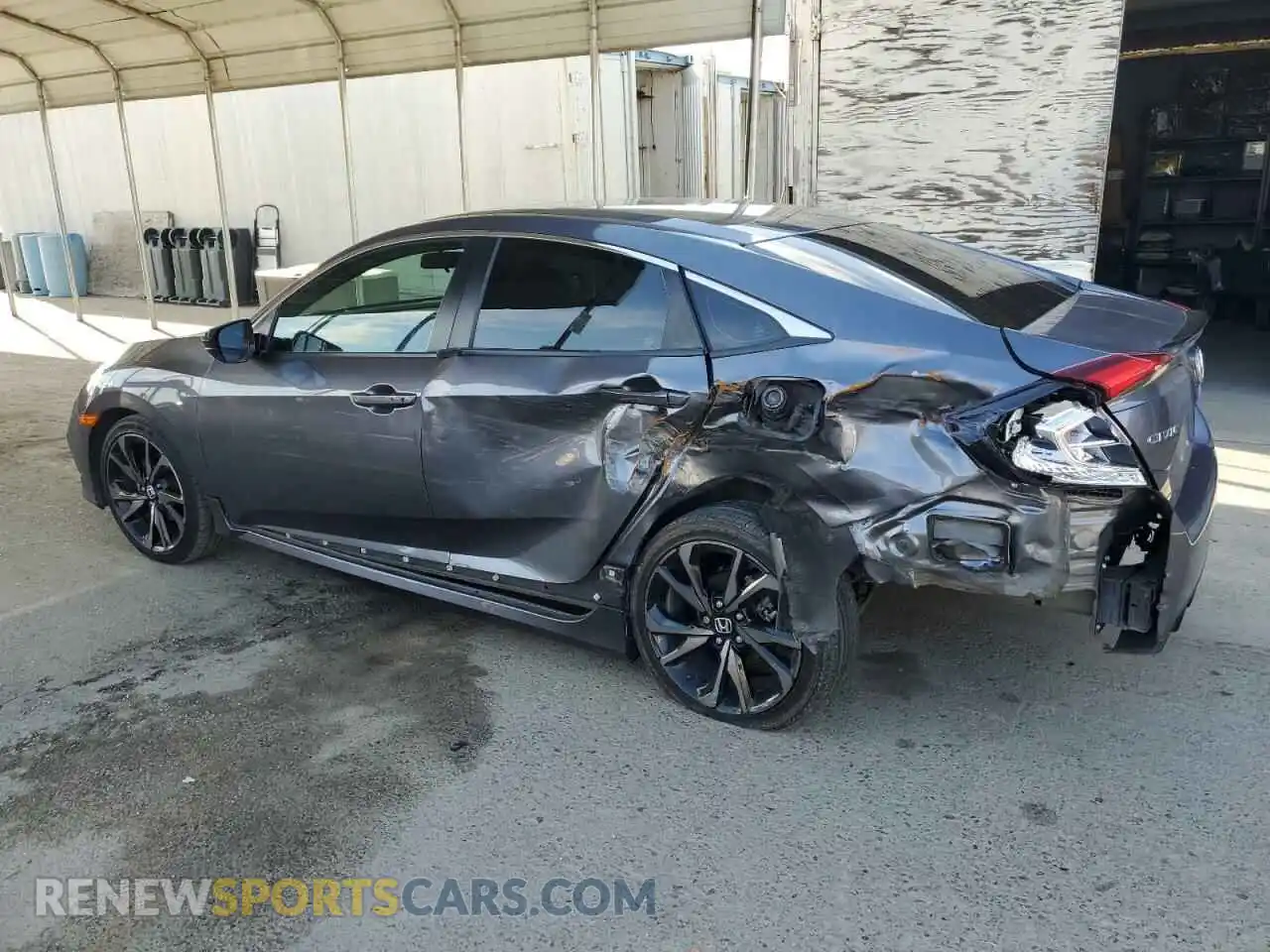 2 fotografías del automóvil dañado 2HGFC2F85MH529392 HONDA CIVIC 2021