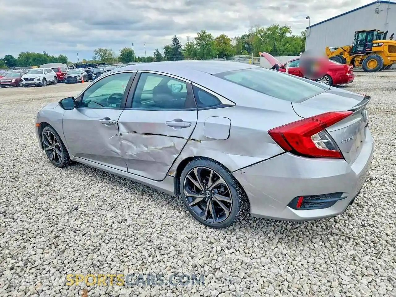 2 fotografías del automóvil dañado 2HGFC2F85MH536598 HONDA CIVIC 2021