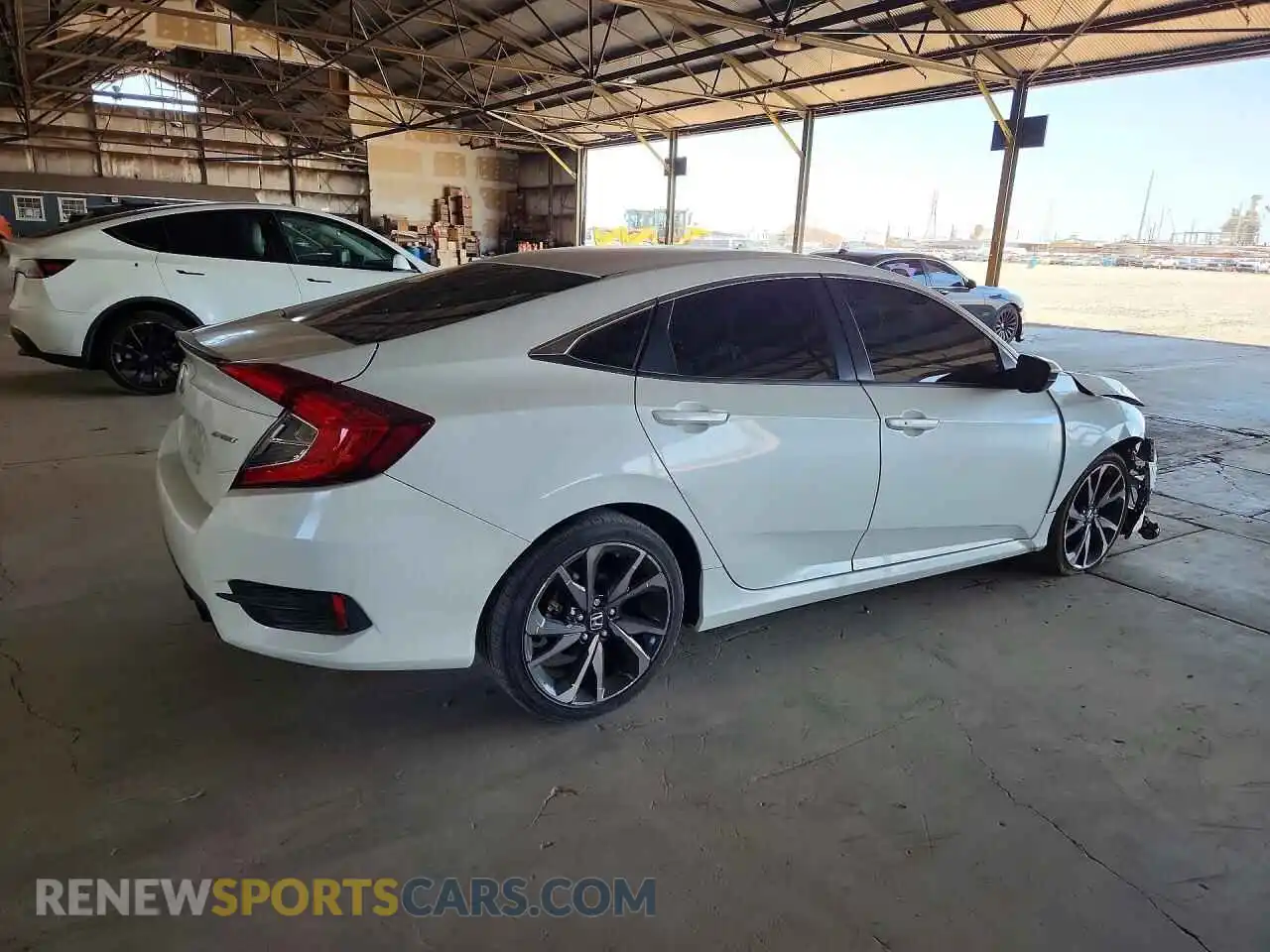 3 Photograph of a damaged car 2HGFC2F85MH540084 HONDA CIVIC 2021