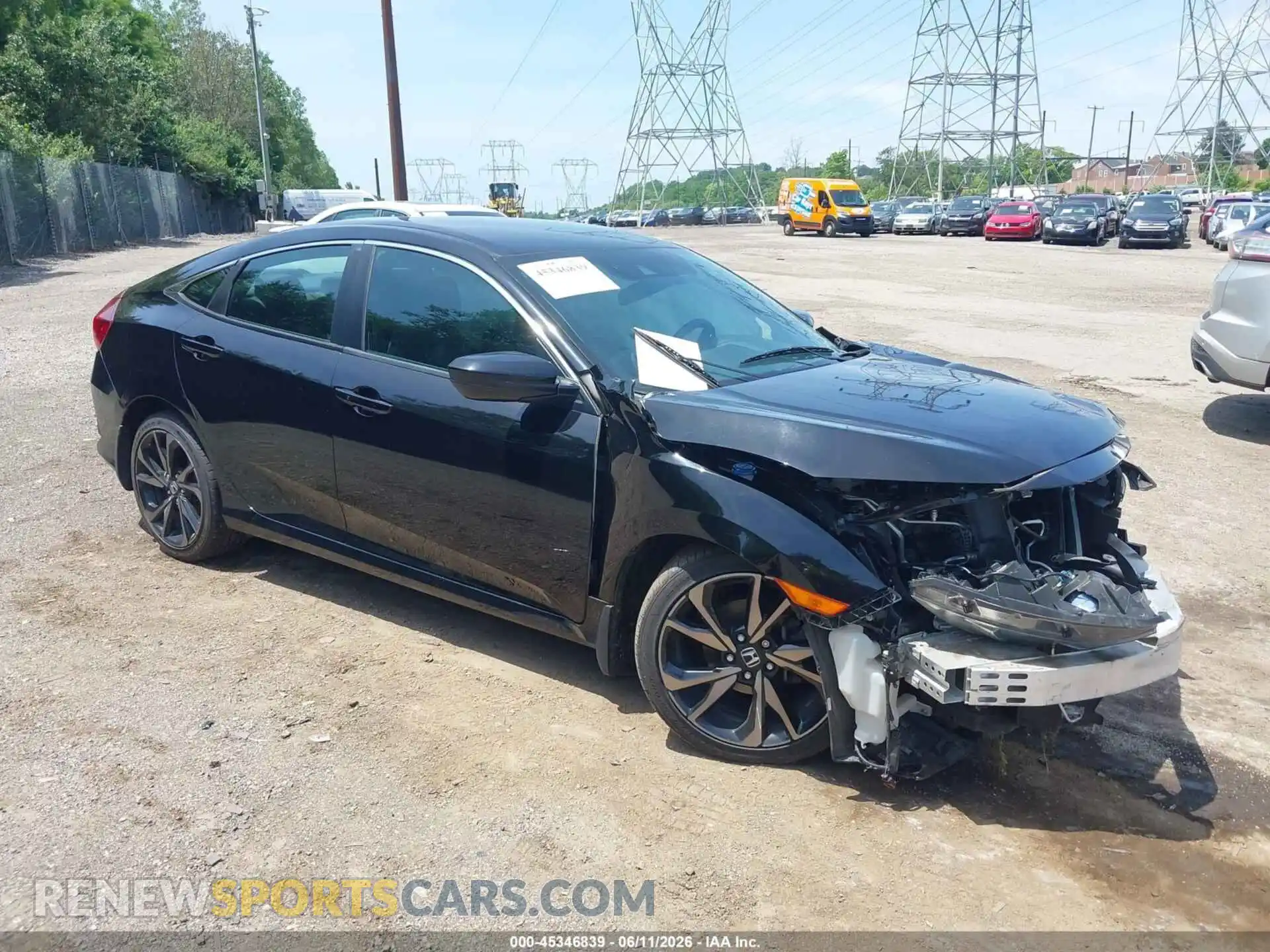 1 Photograph of a damaged car 2HGFC2F86MH503769 HONDA CIVIC 2021