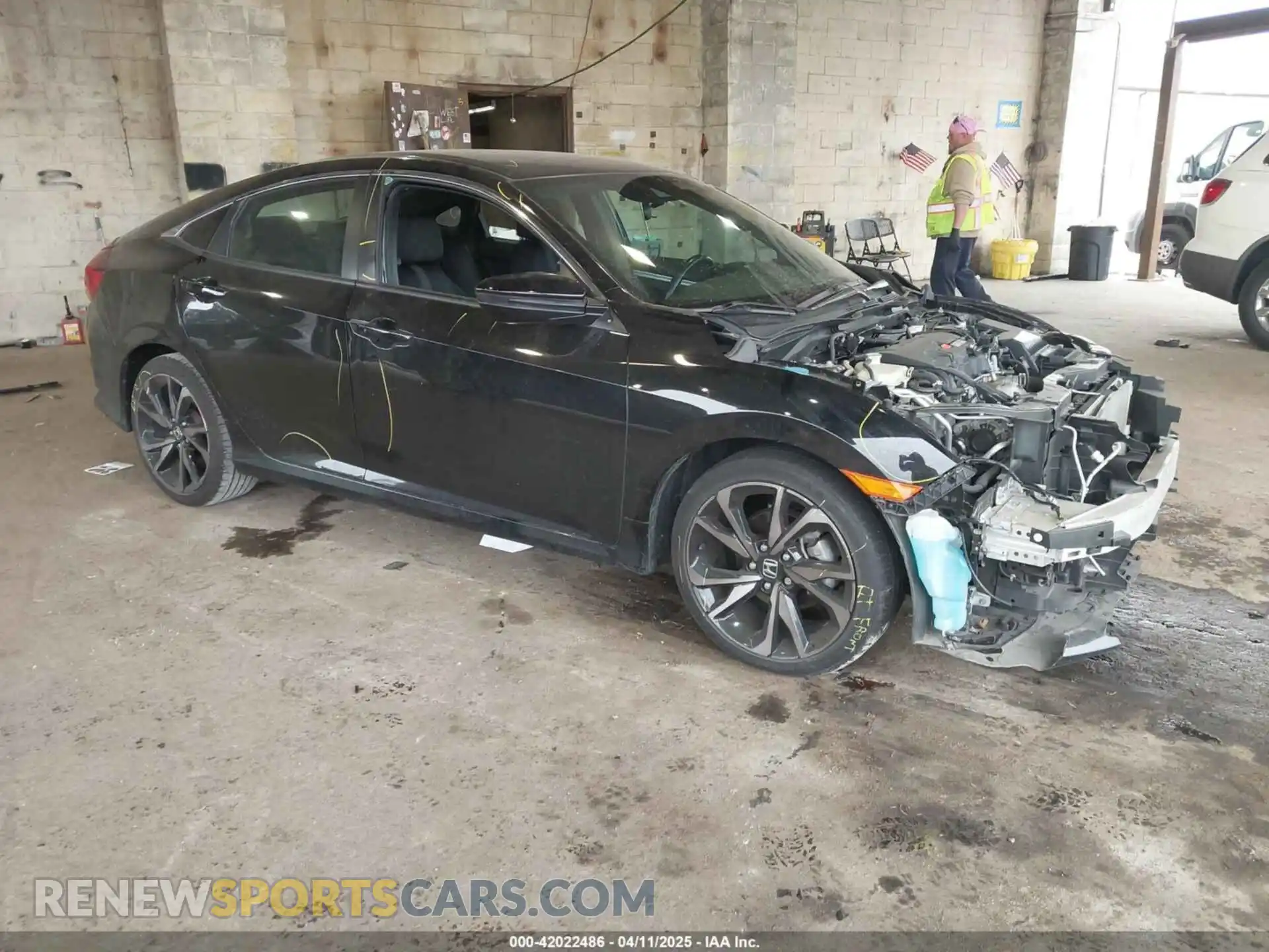 1 Photograph of a damaged car 2HGFC2F86MH508129 HONDA CIVIC 2021