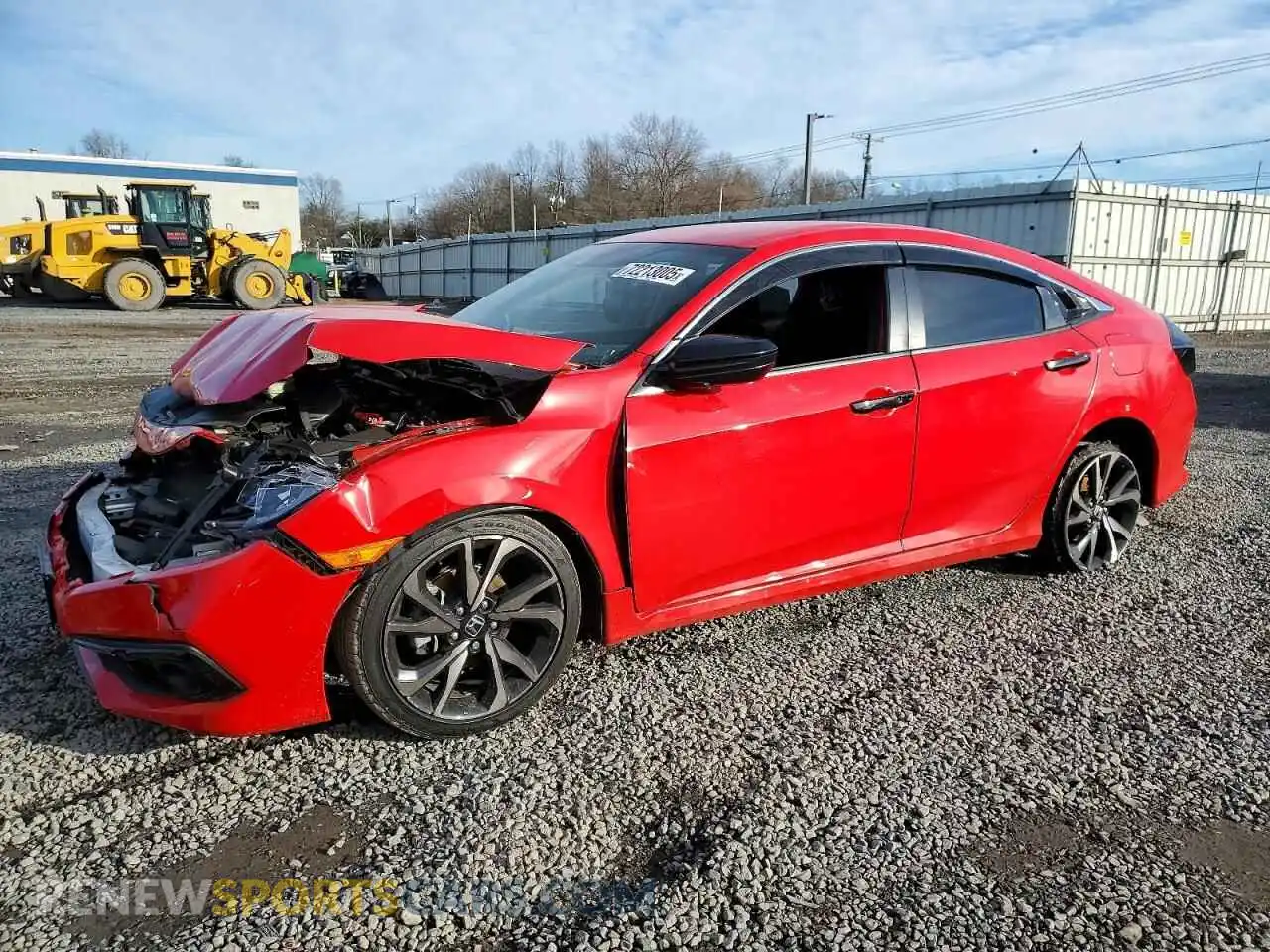 1 Photograph of a damaged car 2HGFC2F86MH511015 HONDA CIVIC 2021