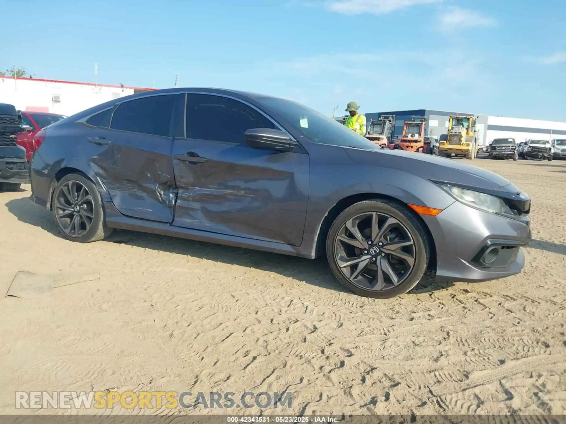 1 Photograph of a damaged car 2HGFC2F86MH518952 HONDA CIVIC 2021