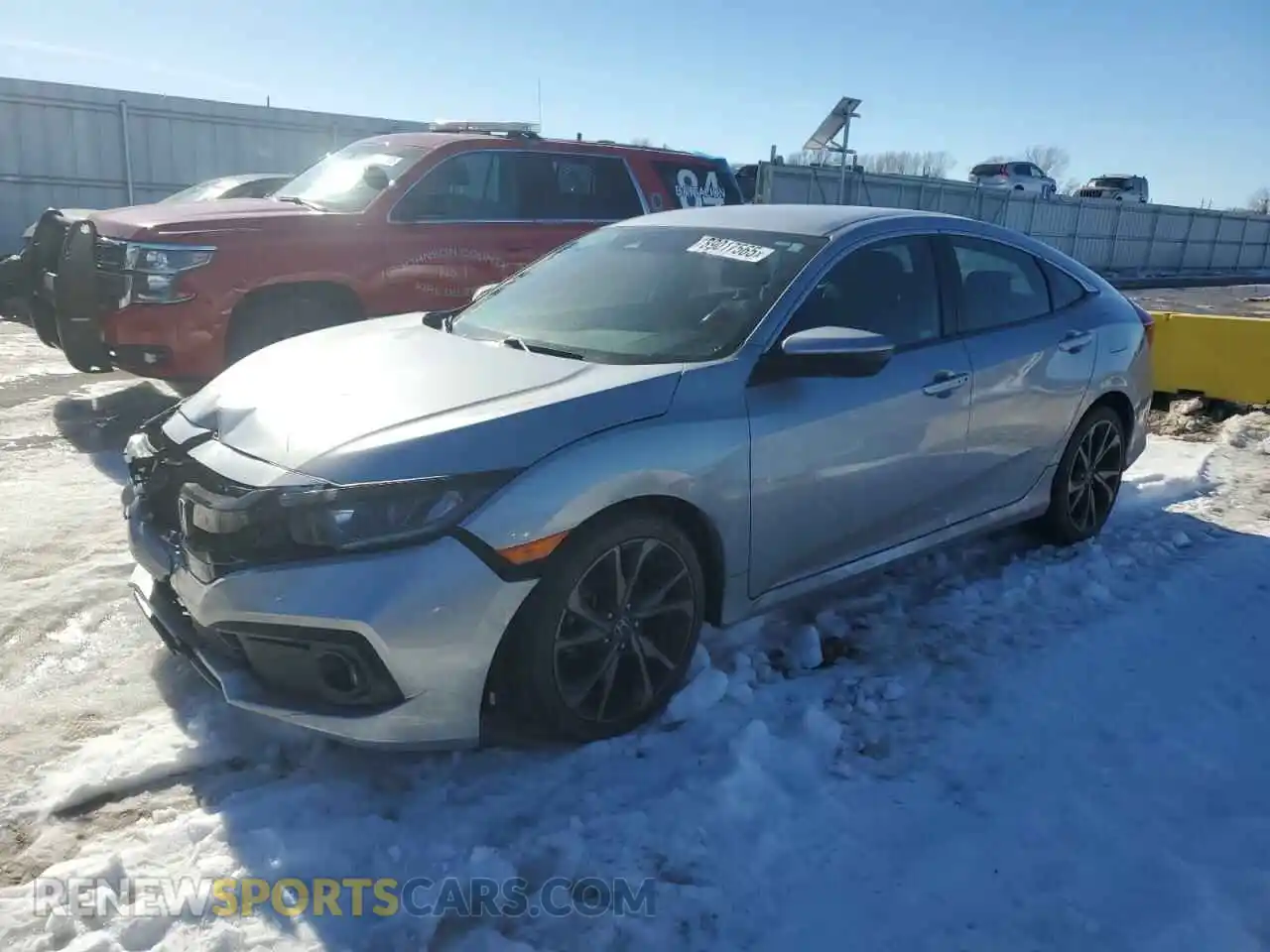 1 Photograph of a damaged car 2HGFC2F86MH521446 HONDA CIVIC 2021
