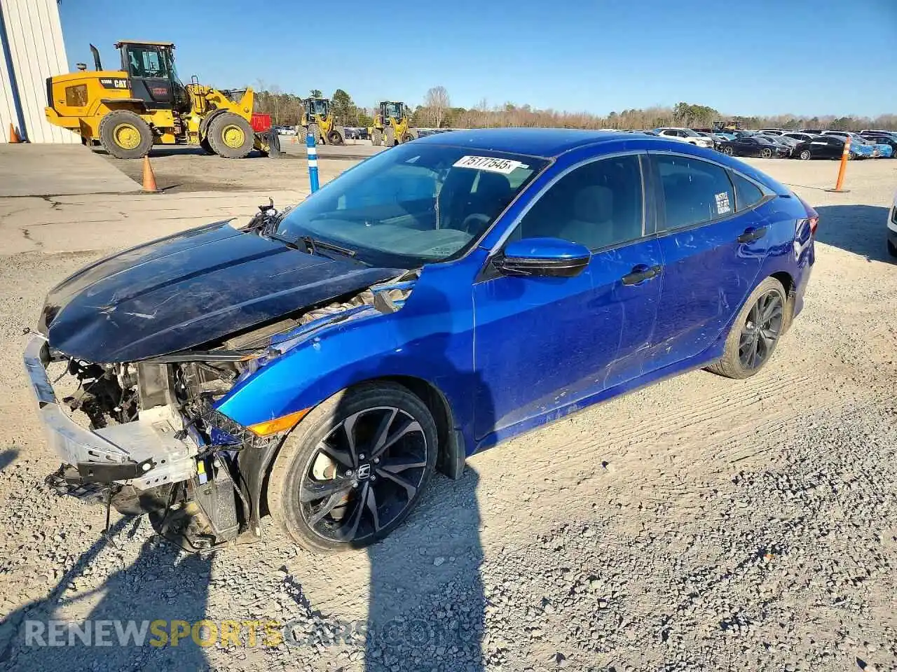 1 Photograph of a damaged car 2HGFC2F86MH522838 HONDA CIVIC 2021