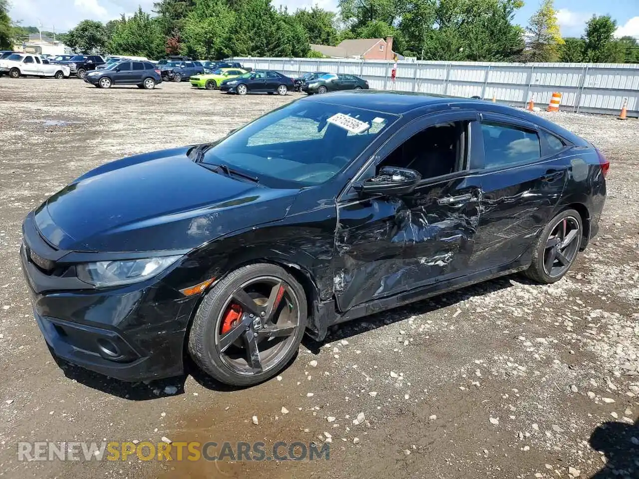 1 Photograph of a damaged car 2HGFC2F86MH533936 HONDA CIVIC 2021