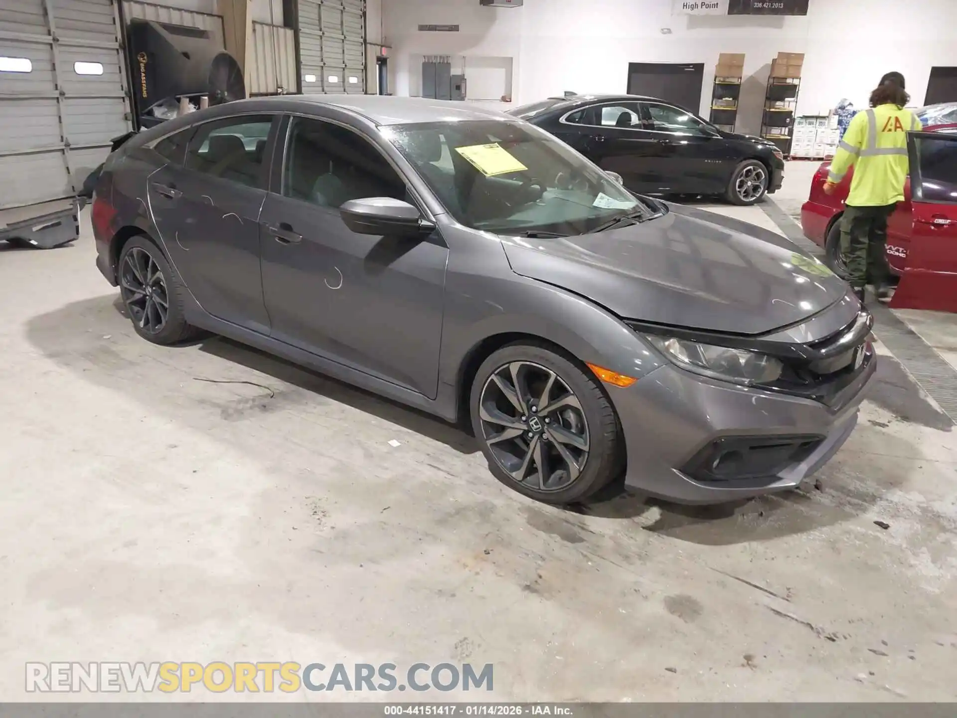 1 Photograph of a damaged car 2HGFC2F86MH539493 HONDA CIVIC 2021