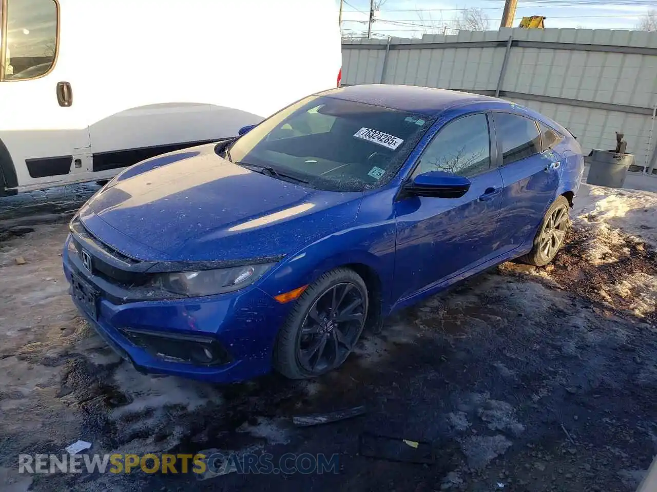 1 Photograph of a damaged car 2HGFC2F86MH547562 HONDA CIVIC 2021